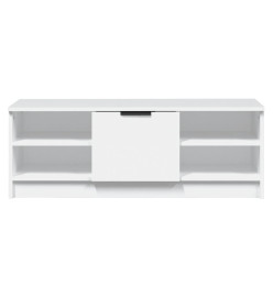 Meuble TV Blanc 102x35,5x36,5 cm Bois d'ingénierie