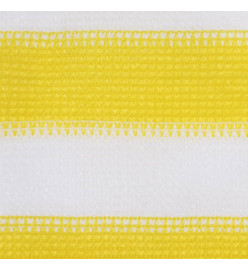 Écran de balcon Jaune et blanc 120x600 cm PEHD