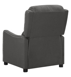 Fauteuil inclinable Gris foncé Tissu