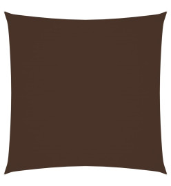 Voile de parasol Tissu Oxford carré 2x2 m Marron