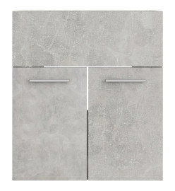 Armoire d'évier Gris béton 41x38,5x46 cm Aggloméré