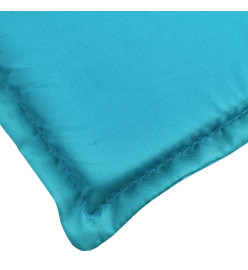 Coussin de chaise longue turquoise tissu oxford