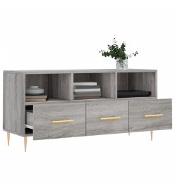 Meuble TV sonoma gris 102x36x50 cm bois d'ingénierie