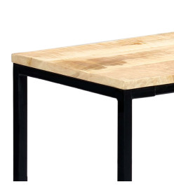 Table console 140 x 35 x 76 cm Bois de manguier massif brut