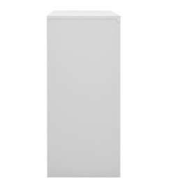 Armoire de bureau porte coulissante Gris clair 90x40x90cm Acier