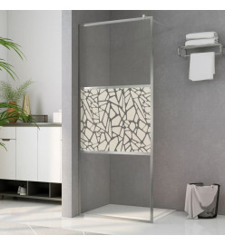 Paroi de douche à l'italienne à verre ESG pierre 115x195 cm