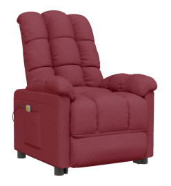 Fauteuil de massage Rouge bordeaux Tissu