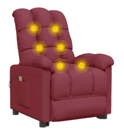 Fauteuil de massage Rouge bordeaux Tissu