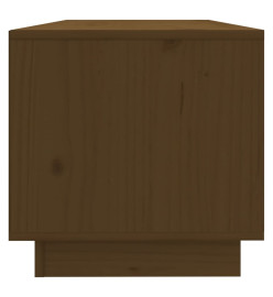 Meuble TV Marron miel 90x35x35 cm Bois de pin massif