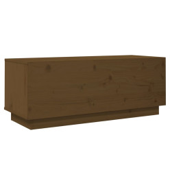 Meuble TV Marron miel 90x35x35 cm Bois de pin massif