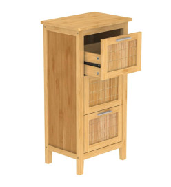 EISL Armoire de salle de bain avec 3 tiroirs Bambou 30x42x82 cm