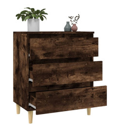 Buffet Chêne fumé 60x35x70 cm Bois d'ingénierie