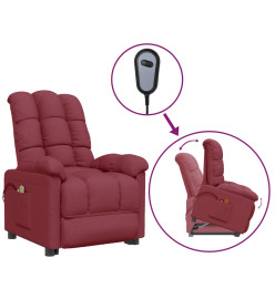 Fauteuil de massage Rouge bordeaux Tissu