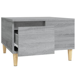 Table basse sonoma gris 55x55x36,5 cm bois d'ingénierie