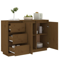 Buffet Marron miel 111x34x75 cm Bois massif de pin