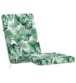 Coussins de chaise longue lot de 2 motif de feuilles