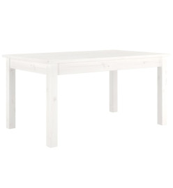 Table basse Blanc 80x50x40 cm Bois massif de pin