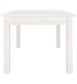 Table basse Blanc 80x50x40 cm Bois massif de pin