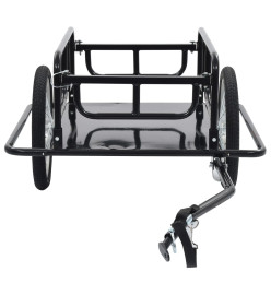 Remorque de bicyclette 130x73x48,5 cm Acier Noir