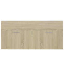 Armoire d'évier Chêne sonoma 100x38,5x46 cm Aggloméré