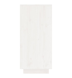 Buffet Blanc 60x34x75 cm Bois massif de pin