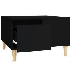 Table basse noir 55x55x36,5 cm bois d'ingénierie