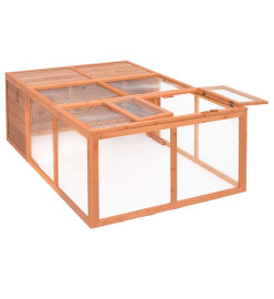 Cage pour animaux de jardin 150x100x50 cm Bois de sapin massif