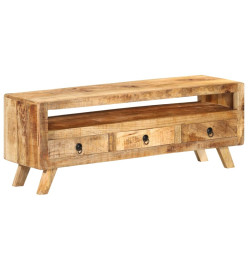 Meuble TV 110x30x40 cm Bois massif de manguier