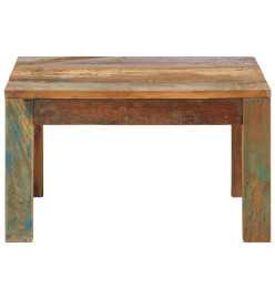 Table basse 60x60x35 cm Bois de récupération massif