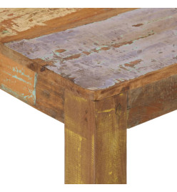 Table basse 60x60x35 cm Bois de récupération massif