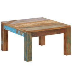 Table basse 60x60x35 cm Bois de récupération massif