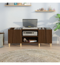 Armoire à disques chêne marron 121x38x48 cm bois d'ingénierie