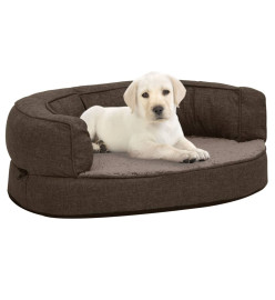 Matelas de lit ergonomique de chien 60x42 cm Polaire aspect lin