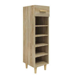 Armoire à chaussures Chêne Sonoma 30x35x105cm Bois d'ingénierie