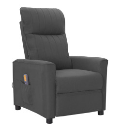 Fauteuil de massage Gris foncé Tissu