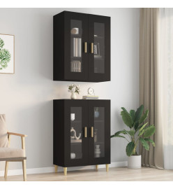 Armoire murale suspendue Noir 69,5x34x90 cm