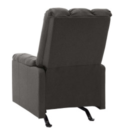 Fauteuil de massage inclinable Gris foncé Tissu