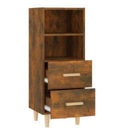 Buffet Chêne fumé 34,5x34x90 cm Bois d'ingénierie