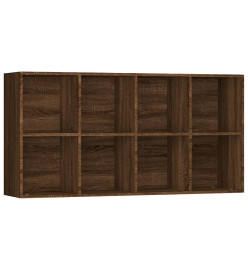 Bibliothèque/Buffet Chêne marron 66x30x130 cm Bois d'ingénierie