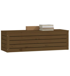 Boîte de rangement Marron miel 109x36,5x33 cm Bois massif pin