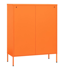 Armoire de rangement Orange 80x35x101,5 cm Acier