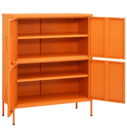 Armoire de rangement Orange 80x35x101,5 cm Acier