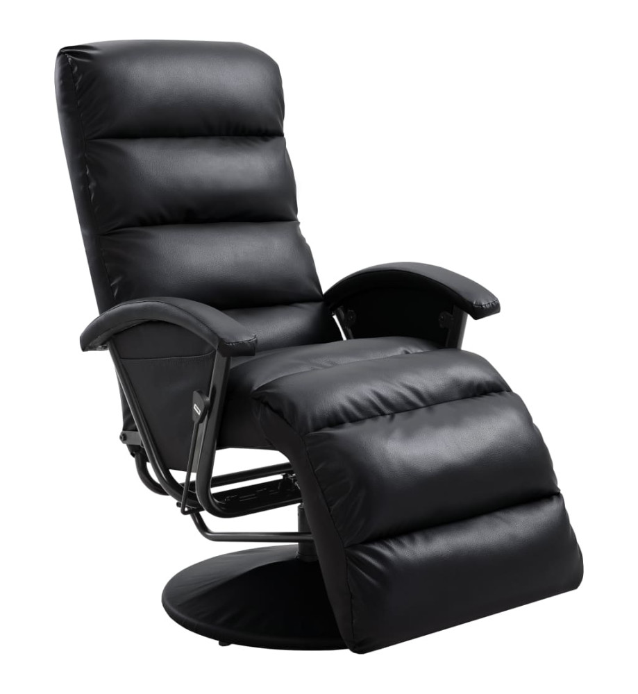 Fauteuil inclinable TV Noir Similicuir