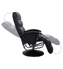 Fauteuil inclinable TV Noir Similicuir