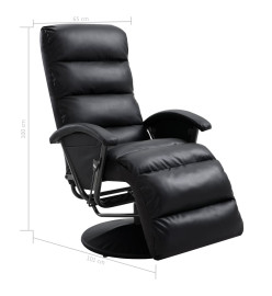 Fauteuil inclinable TV Noir Similicuir