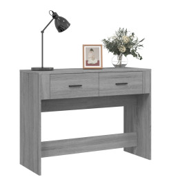 Table console Sonoma gris 100x39x75 cm Bois d'ingénierie