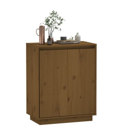 Buffet Marron miel 60x34x75 cm Bois massif de pin