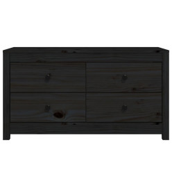 Armoire latérale Noir 100x40x54 cm Bois de pin massif