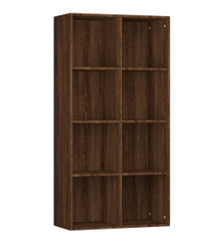 Bibliothèque/Buffet Chêne marron 66x30x130 cm Bois d'ingénierie