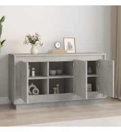 Buffet gris béton 102x35x55 cm bois d'ingénierie